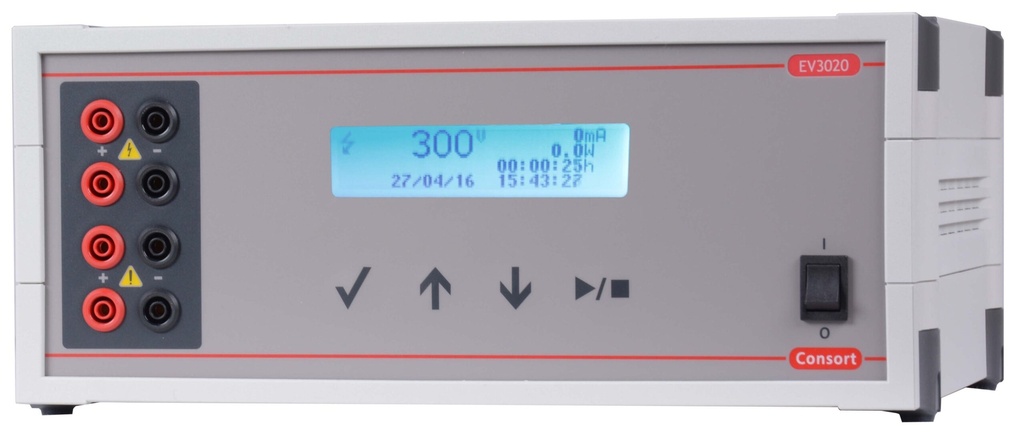 EV3610 Consort Maxi Power Supply, 4 Outputs, 600Volts, 1000 MAmps, 300 Watts